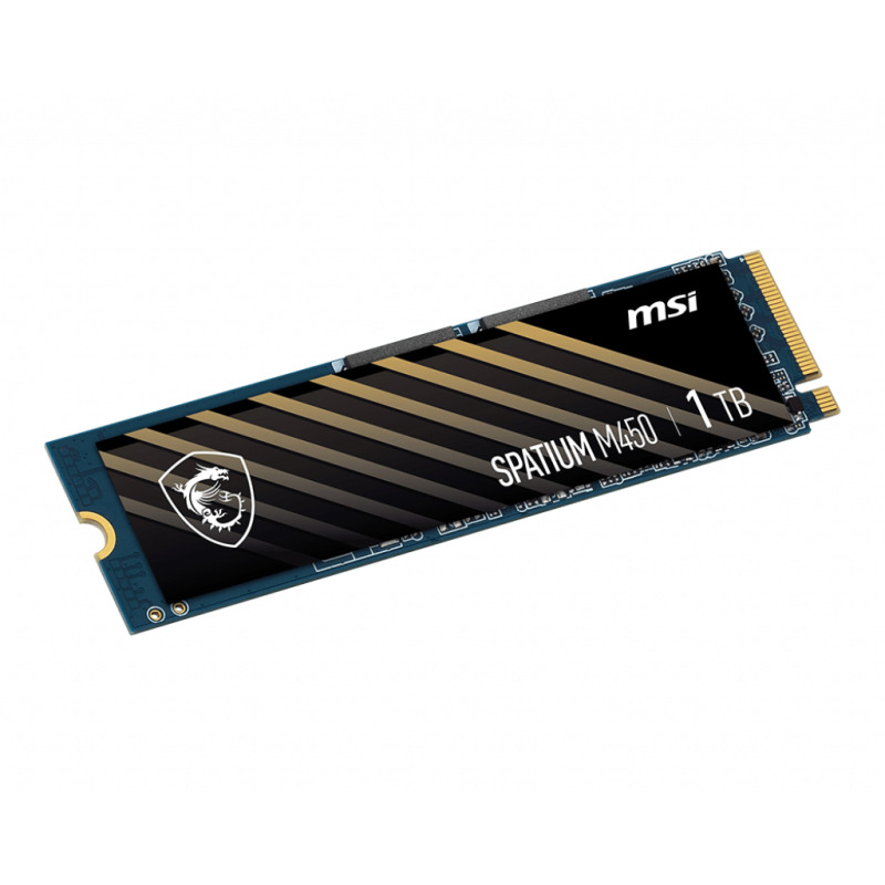 UNIDAD DE ESTADO SOLIDO SSD INTERNO MSI SPATIUM M450 1TB M.2 2280 PCIE GEN4X4, NVME 1.4 LEC 3600 / ESC 300 MB/S SPATIUM M450 PCIE 4.0 NVME M.2 1TB image 3